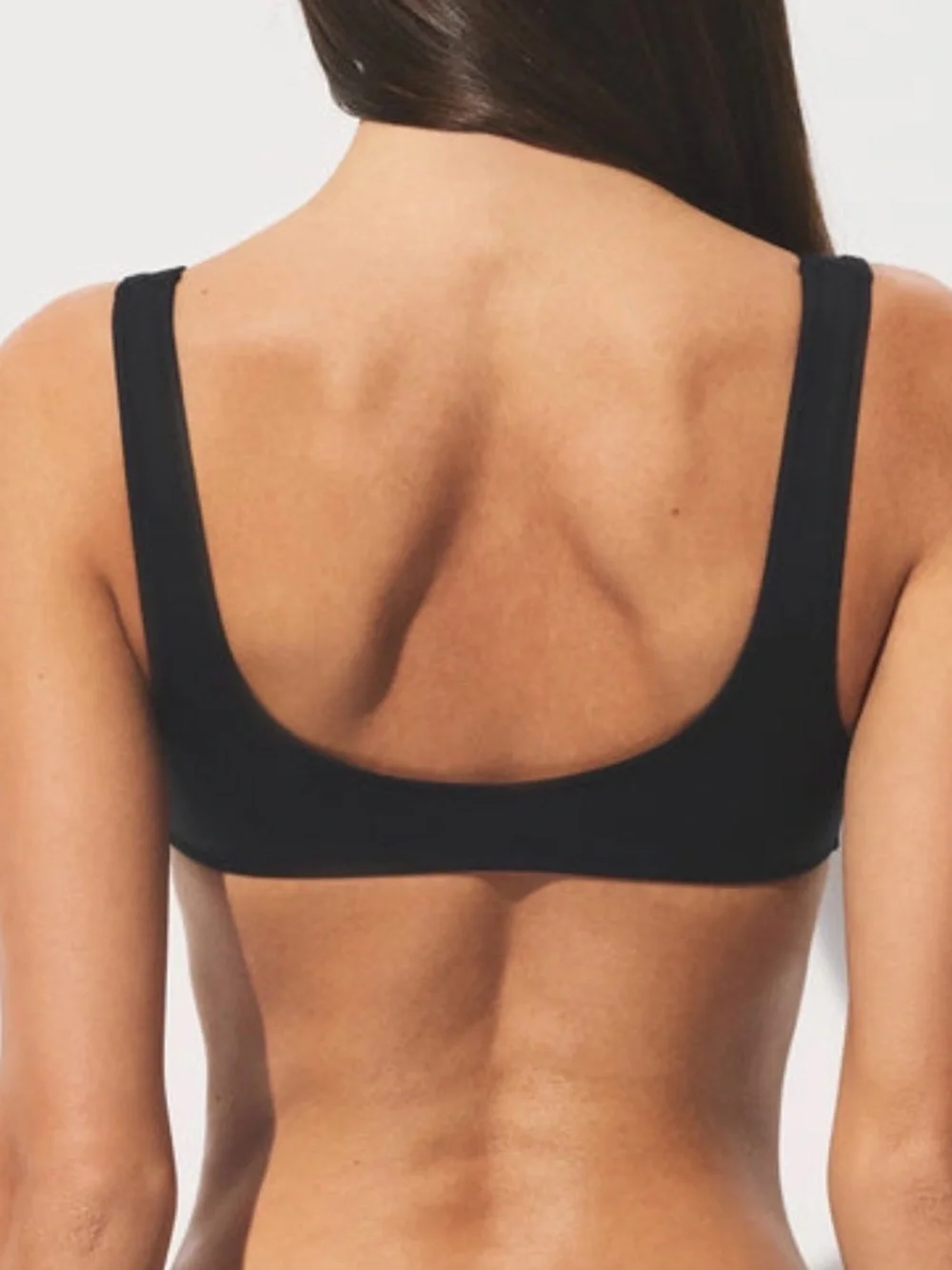 SKIMS Signature Swim Plunge Triangle Top | Onyx | L | NWT 🏷️